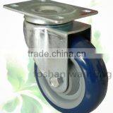 Black Stent Medium Duty Polyurethane Fixed Hardware Caster Wheel thumbnail-6