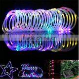 33ft 100 LED Solar Rope Lights, Waterproof Outdoor Rope Lights, Red/Green/Blue/Warm White thumbnail-2