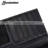 Large Men Long Purse Wallet Clutch Bag Leather Black Color thumbnail-5