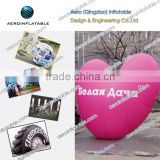 Large inflatable heart in valentines day for decoration