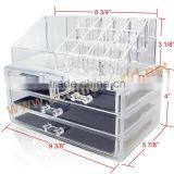 Acrylic Makeup Organizer With Handle/acrylic Makeup Storage Cabinet
