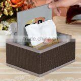 Wholesale Multi-functional Storage Boxes, Tissue Boxes, Luxury Leather Business Office Pencil Case thumbnail-2