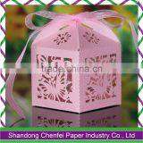 Discount Customized Pink Candy Box for Wedding Favors