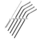 Stainless Steel Straws 4 Drinking Straws and 1 Brush Set thumbnail-1