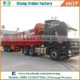 Factory Price Steel Cage Cargo Fence Trailer for Grain Transportation Drop Side Flatbed Stake Cargo Semi Trailer thumbnail-4