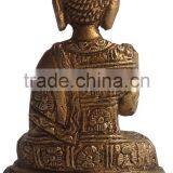Ethnic Golden Color Finish Brass Resting New Latest Buddha Statue thumbnail-2