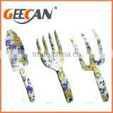 4 Pcs Garden Tool Set With Floral Printed Shovel,rake,fork thumbnail-4