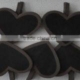 5pc Heart-shaped Black Chalkboard Clips thumbnail-1