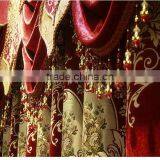 TOP ONE 2016 Polyester Luxury Embroidery Window Curtains/ Popular Elegant Beaded Curtains thumbnail-3