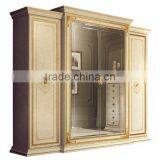 Italian Traditional 24K Gold Plated 5PCS Home Bedroom Set/Side Table With Dresser And Mirror(MOQ=1 SET) thumbnail-2