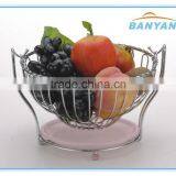 Good Quality Home Stainless Steel Fruit Basket, Metal Wire Fruit Basket thumbnail-1