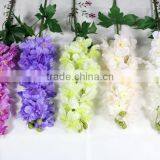 SJ1010895 Artificial Silk Flower/single Stem Delphinium Flower Fabric thumbnail-1