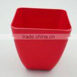 Square Bamboo Fiber Decorative Flower Pots thumbnail-3