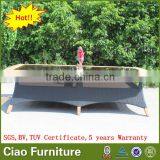 Garden Oblong Teak Wood 12 Seater Dining Table Outdoor Furniture thumbnail-4