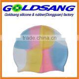 Customized Multicolor Printed Silicone Swimming Cap for Adults thumbnail-5