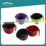 Hot Selling Kitchen Vegetable Fruit Wash Multicolor Plastic Fruit Colander With Handle thumbnail-2