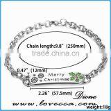 2016 HOT Selling Merry Christmas and Snowflake Gift Jewelry Christmas Chain Bracelets thumbnail-1