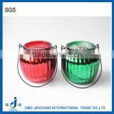 Stained Flagon Home Decoration Glass Jar With Lifing Rope thumbnail-1