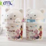 0260 Plastic Kitty Kitchen Trash Can With Lid