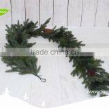 GNW CHGR-1607024 Customized Promotional Hanging Ornament Pine Needle Christmas Garland for Sale thumbnail-1