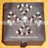 Beaded Zari Embroidery Box thumbnail-1