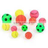 Leather Scouring Rubber Solid Dog Toy Fluorescent Elastic Pet Toy Ball 4.5CM Small Solid Ball thumbnail-1