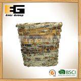 Round Woven Rattan Garden Basket for Planting Decoration Storage thumbnail-2