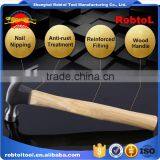 8oz Claw Hammer Wood Handle Shaft Fibreglass Magnetic Steel Head Curved Nail Removal thumbnail-5