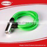 2016 Hot Sales Green Plastic Alloy Practical Safe Bicycle Bike Cable Lock thumbnail-1