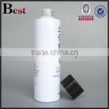 China Cosmetic 30ml 50ml 100ml White Glass Bottle Silk Screen Printing Bottle Glass With Black Cap for Lotion Toner thumbnail-2