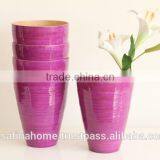 Colored Lacquer Decorative Flower Vase thumbnail-1