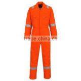 Custom Hi Vis Orange Durable Construction Worker Uniform Reflective Safety Coverall thumbnail-3
