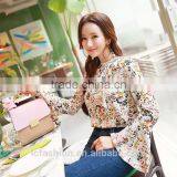 2017 Summer Print Tunic Tops Long Sleeve Womens Shirts thumbnail-3