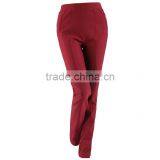 Factory High Quality and Best Price Women Hot Sale Summer Autumn High Waist Tight Slim Red Elegant Long Pants thumbnail-3