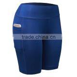 Wholesale Quick Dry Polyester/spandex Women Gym Sport Shorts With Pockets thumbnail-5