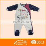 Long Sleeved Cartoon Soft Baby Cotton Romper thumbnail-1