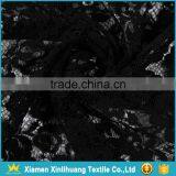 Hot Sale Water Soluble 3D Rose Flower Embroidered Black Lace Fabric for Dress thumbnail-3