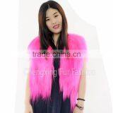 CX-G-B-199A New Arrival Beautiful Color Real Goat Fur Vest 2017 thumbnail-1