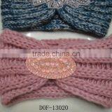 Fashion Winter Popular Button Knitted Hot Headband thumbnail-4