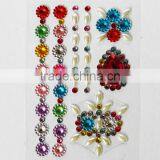 Set Of 4 Heart Star Stick On Self Adhesive Gems Colorful Rhinestones, Scrapbooking DIY Craft Acrylic Crystals thumbnail-3