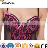 Ladies Transparent Mini Dress Sexy Sleepwear Busty Babydoll Sexy Lingerie Manufacture for Women thumbnail-2