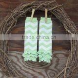 Wholesale Toddlers Kids Knitted Leg Warmers Baby Cotton Ruffle Stripes Legging thumbnail-5
