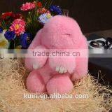Rex Rabbit Shape Dolls Bag Charms Fashion Girls Rabbit Fur Balls /rex Rabbit Fur Keychain thumbnail-3