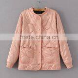 Runwaylover EY1038C OEM Serrvice Products China Supplier Women Zipper Front Padded Bomber Jacket Wholesale thumbnail-5