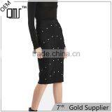 2017 OEM Spring Bandage Studded Figure-hugging Pencil Skirt thumbnail-1