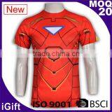 BSCI/ISO9001 Factory Dry Fit Breathable Fabric Italy Sublimation Ink Hotsale Cheap Sublimation Prints on t Shirts thumbnail-1