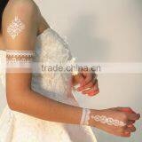 Custom Temporary Bridal White Lace Tattoos thumbnail-1