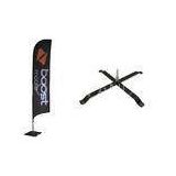 Boost Mobile Flying Signs Banners with Aluminium / Fiberglass pole