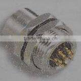 M12 Female Panel Solder Type Rear Mounting Waterproof Connector