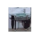 supply bathroom cabinet and glass basin